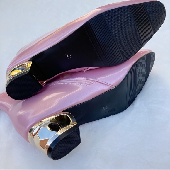 🚫SOLD🚫VINTAGE Metallic pink rain booties - Picture 6 of 8